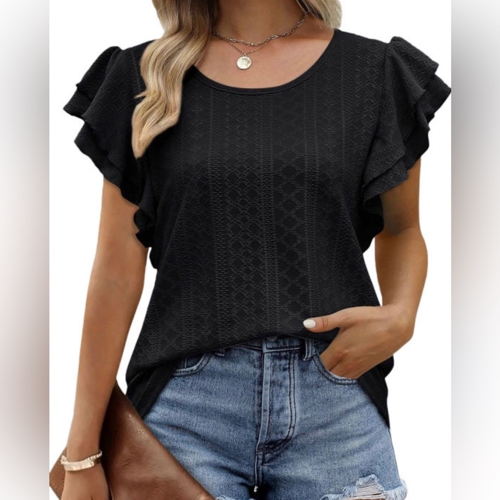 Eyelet blouse